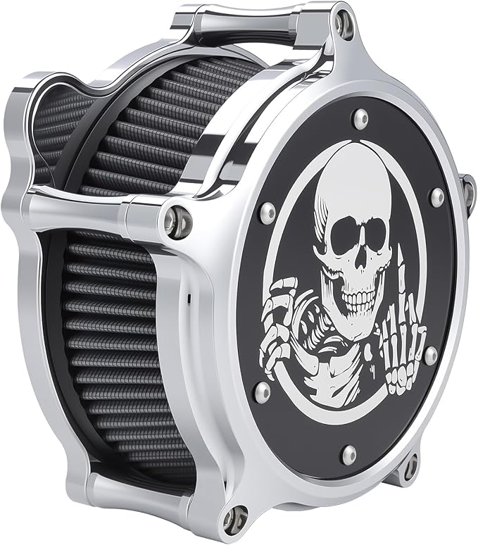 Motorcycle Air Cleaner Skull Style Air Filter - Image 7