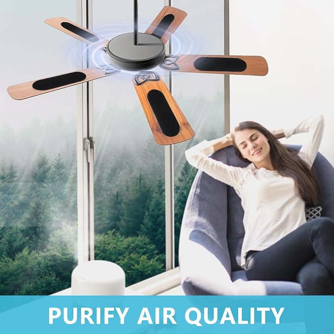 12 Pack Activated Carbon Ceiling Fan Filters, Transform Your Fan into a - Image 4