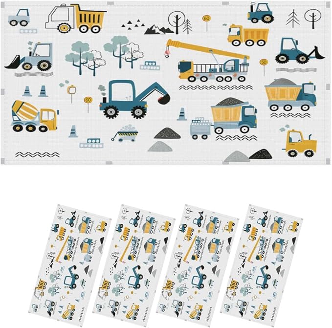 4 Pcs Fluorescent Light Covers for Ceiling Lights Construction Vehicles by Unknown