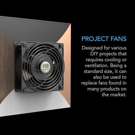 AC Infinity AXIAL 2589, Muffin Fan 10", 120V AC Ø254mm x 89mm High Speed - Image 2