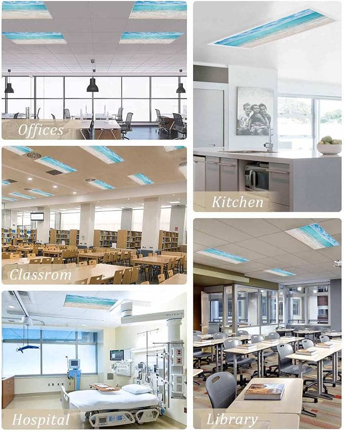 Ocean 4 Pcs Fluorescent Light Covers, 4 x 2 Ft - Image 5