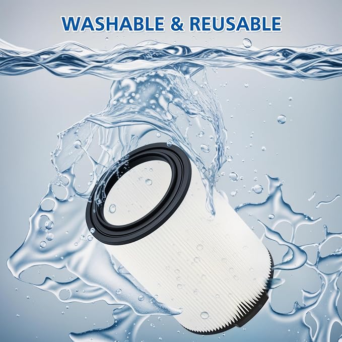 2-pack Standard Wet/dry Vac VF4000 Replacement Filter, Compatible - Image 4