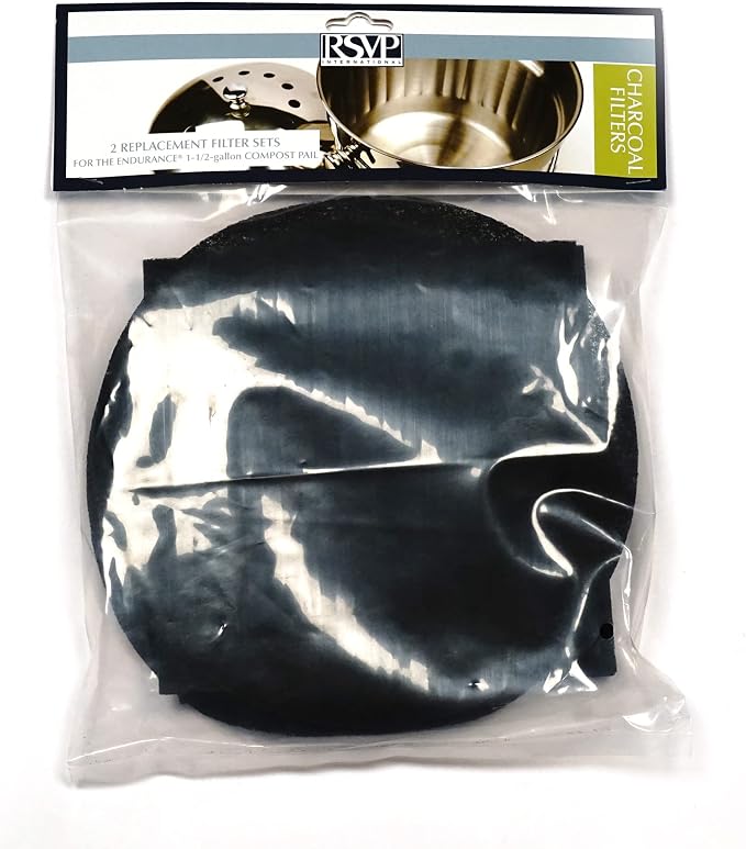 RSVP International Charcoal Compost Bin Filter 2-Piece Set Helps Keep Kitchen by RSVPInternational
