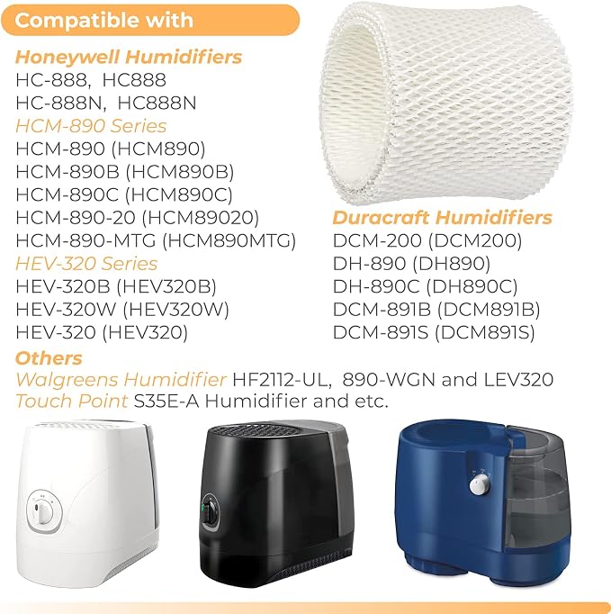 ANTOBLE 4 Pack HC-888 HC-888N Humidifier Wicking Filters Replacements - Image 3