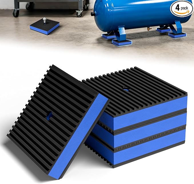 4" X 4" Anti Vibration Pads, Rubber Vibration Isolator Pads by Unknown