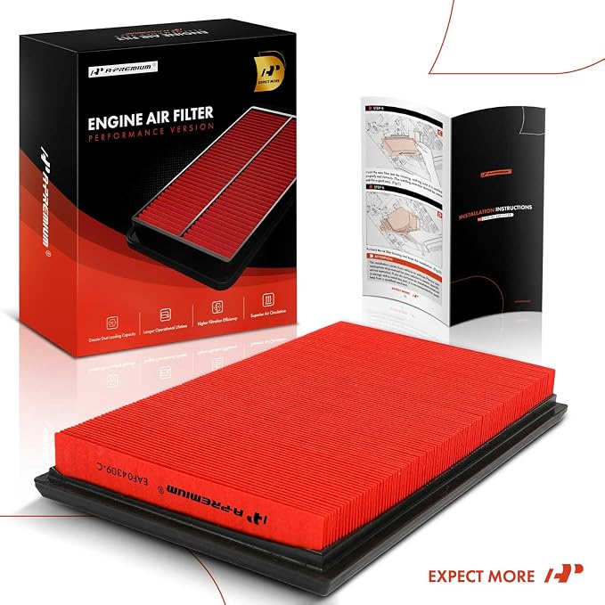 A-Premium High-performance, Pre-oiled Engine Air Filter Compatible - Image 9