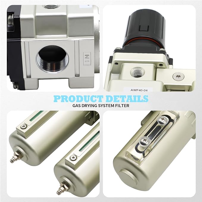1/2" NPT Industrial Grade 3 Stage Drying System Filter, Coalescing Filter - Image 4