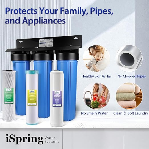 iSpring WGB32B-KDS+AHPF12MNPT16X2 Whole House Water Filtration System, - Image 6