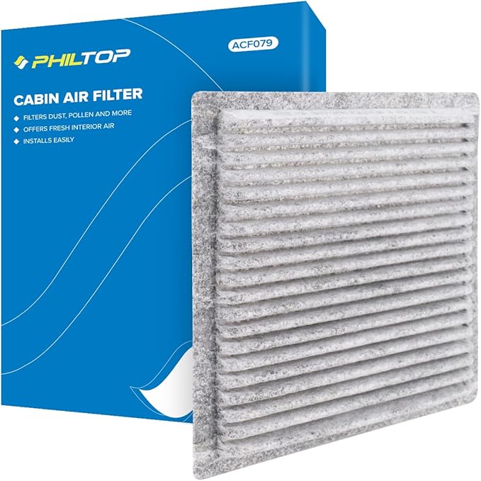 PHILTOP HEPA Cabin Air Filter w/Activated Carbon, Compatible by PHILTOP