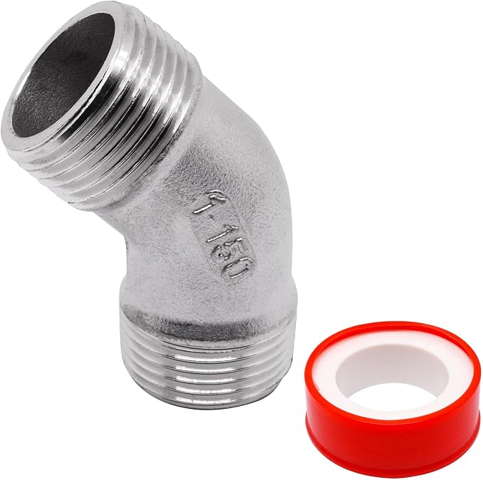 45 Degree Elbow 1PCS, Connector Coupler Apply to Outdoor/Garden/Industrial by SSYDIEN
