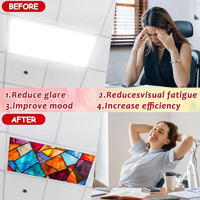 8 Pcs Fluorescent Light Covers - Image 3