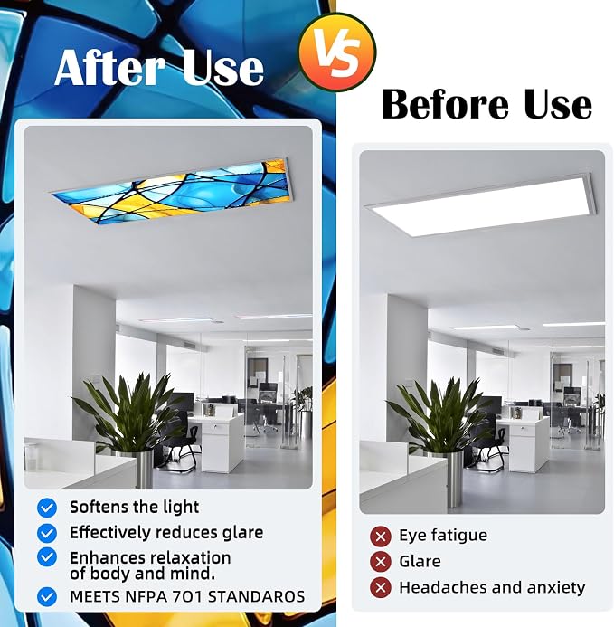 Fluorescent Light Covers -1PCS 4x2 Feet Classroom Covers - Image 4