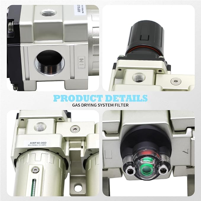 3/4" NPT Industrial Grade 4 Stage Gas Drying System, Coalescing Filter - Image 4