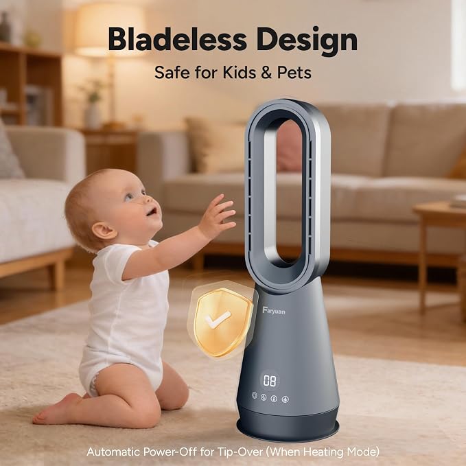 3-in-1 Bladeless Tower Fan - Image 6
