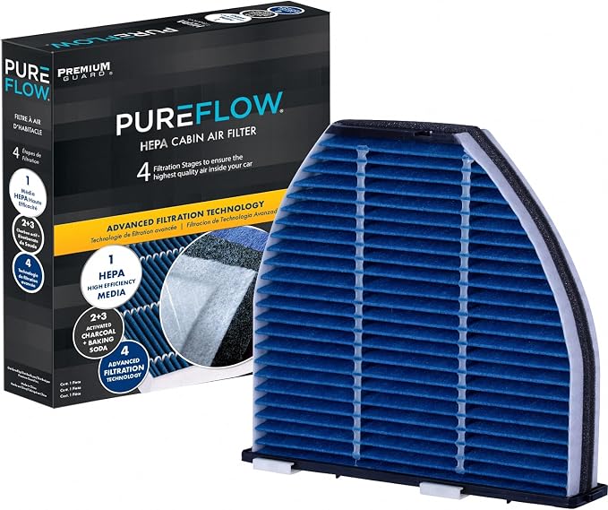 PUREFLOW PC5844HX HEPA Cabin Air Filter | Fits 2010-2016 Mercedes-Benz E350 by PremiumGuard
