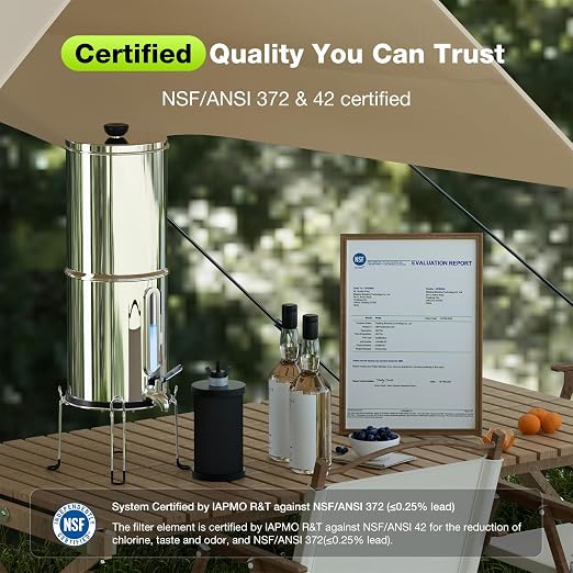 Purewell 1.0 Gallon Portable Gravity Water Filter System, 3-Stage 0.01μm - Image 2