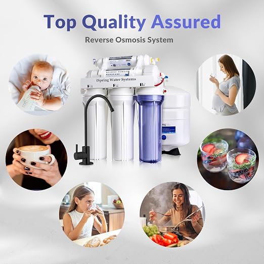 iSpring RCC7-BLK, NSF/ANSI 58 Certified, 5-Stage Reverse Osmosis System - Image 3