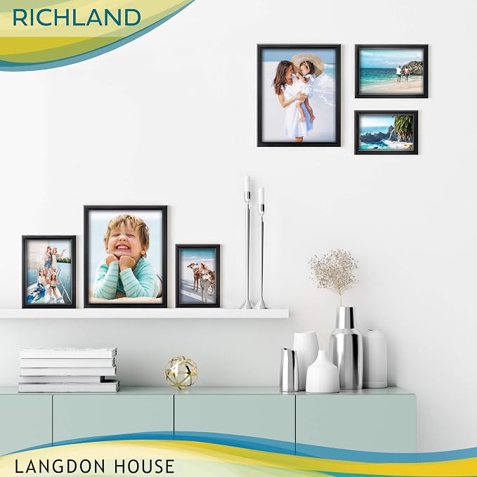 Langdon House 5x7 Picture Frames Set Distinguished Edging - Image 6