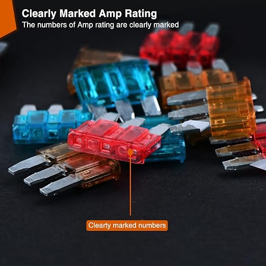 Nilight 60PCS Micro3 Fuse ATL Blade Assortment Kit 3 Prong Micro Blade Car - Image 5