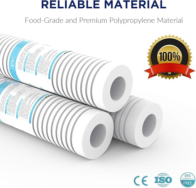 Membrane Solutions Grooved Sediment Water Filter Cartridge, 5 Micron Whole - Image 5