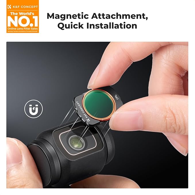 K&F CONCEPT ND, Effect Filter for DJI Osmo Pocket 3, Light Pullution Reduction - Image 2