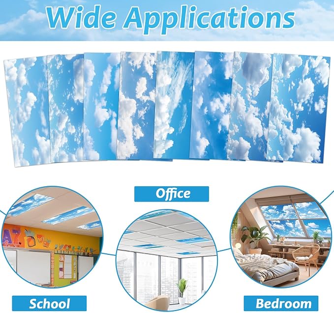8 Pcs Fluorescent Light Covers - Image 4