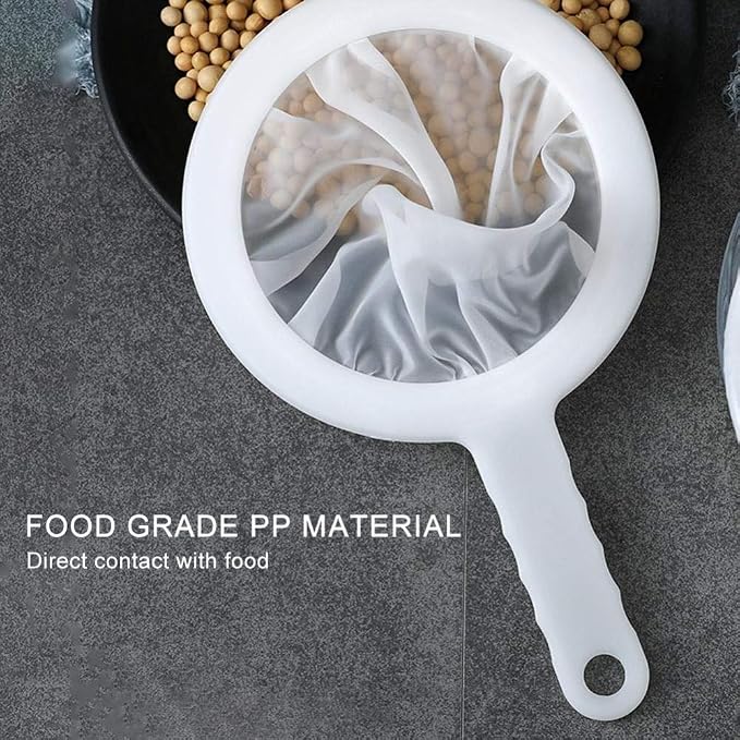 Kitchen Ultra-Fine Nylon Mesh Strainer I Plastic Sieve Fine Mesh Filter Spoon - Image 5