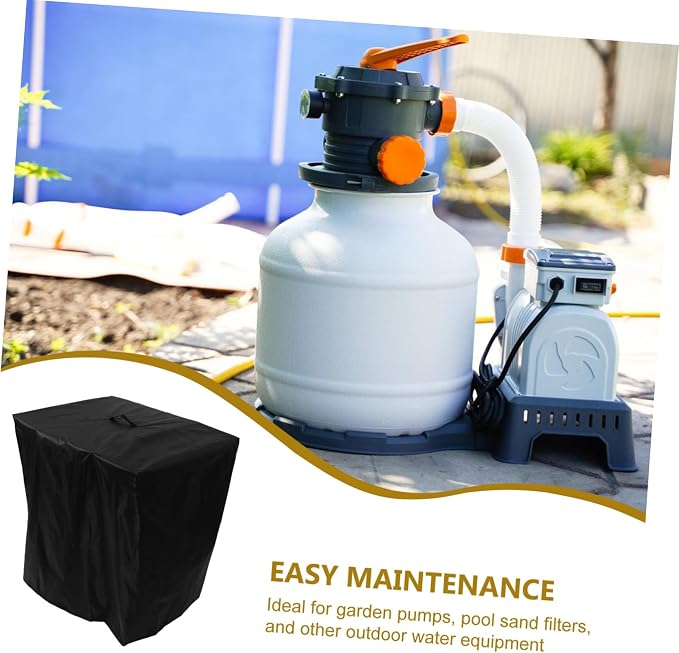 MERRYHAPY Pool Sand Pump Cover Easy Install Garden Filter Equipment Protection - Image 9