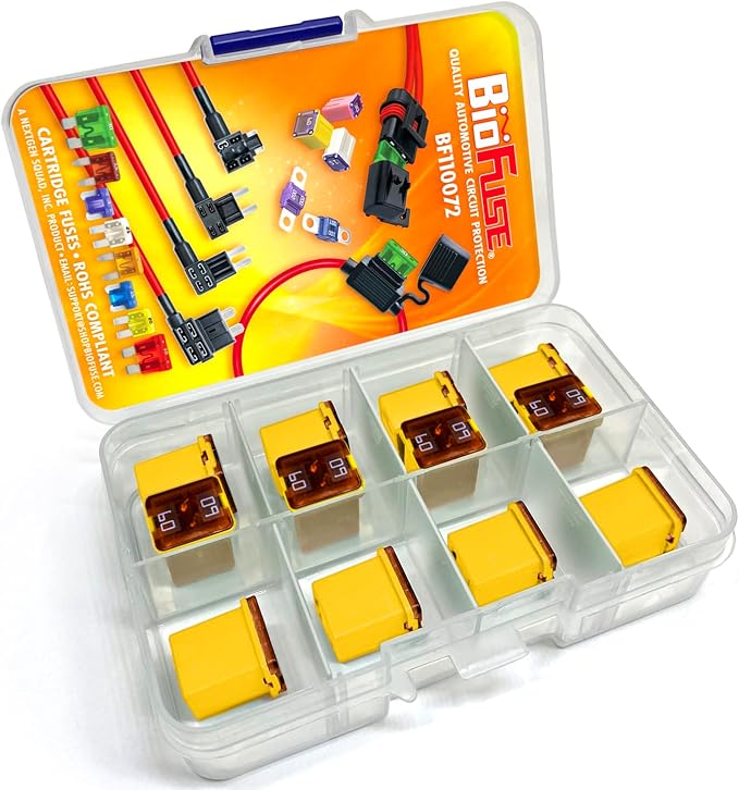 60A Low Profile JCASE 12-Piece Cartridge Fuse Assortment. Fits Most: Nissan - Image 2