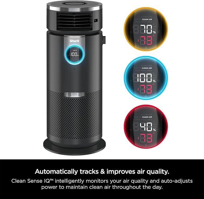 Shark HC451 3-in-1 Clean Sense Air Purifier, Heater & Fan, HEPA Filter - Image 2