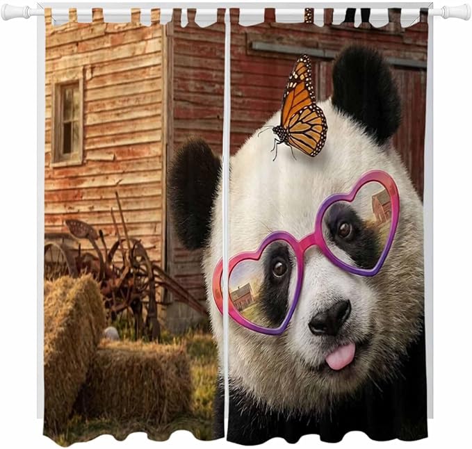 Farm Panda Living Room Curtains 84 Inch Length, Window Curtains Tab Top by Unknown