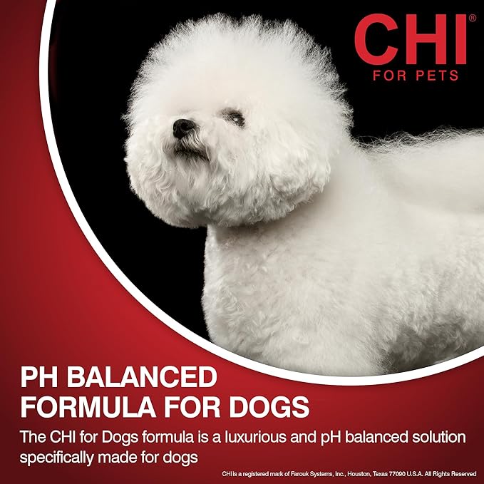 CHI for Dogs Oatmeal Conditioner - Best Moisturizing Formula for Dry Skin - Dog Conditioner with Soothing Ingredients - Paraben and Sulfate Free - pH Balanced - Made in USA, 6 Fl Oz