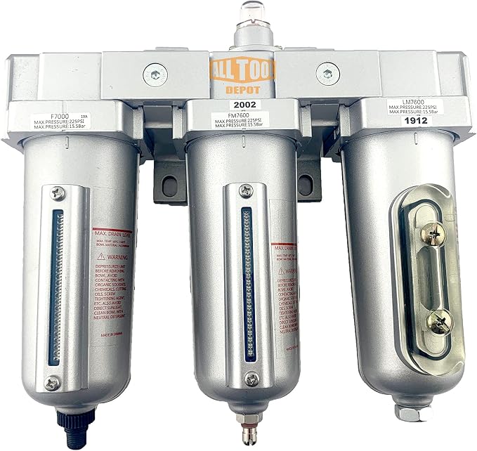 3/4" NPT HEAVY DUTY Industrial Grade 3 Stages Filter Coalescing Desiccant Dryer by AllToolDepot