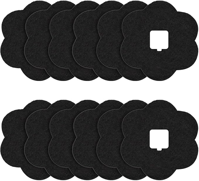 ENLOY 7.2 Inch Universal Trash Can Charcoal Filters Replacements, Absorbing by ENLOY