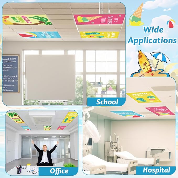 8 Pcs Fluorescent Light Covers - Image 4