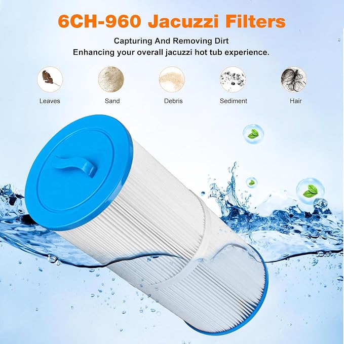 6CH-960 Spa Filter Replacement Jacuzzi Filter J-300, PJW60TL-F2S, 6000-383A Hot - Image 3