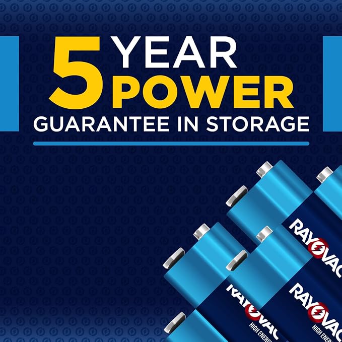 Rayovac High Energy 9V Batteries, Alkaline 9 Volt Batteries - Image 2