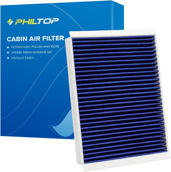 PHILTOP Premium HEPA Cabin Air Filter w/Dual Activated Carbon, Compatible by PHILTOP
