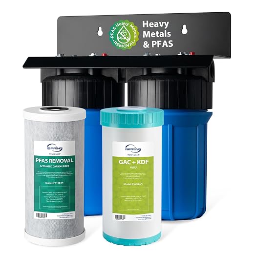 iSpring PFAS & Heavy Metals Whole House Water Filter System, SGS-Tested to by iSpring