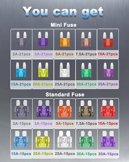 360pcs Car Blade Fuses Assortment Kit - Image 4