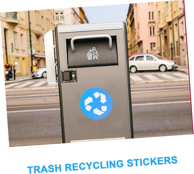 12pcs Waste Sorting Stickers Trash Can Recycling Decals Self-Adhesive Labels - Image 8