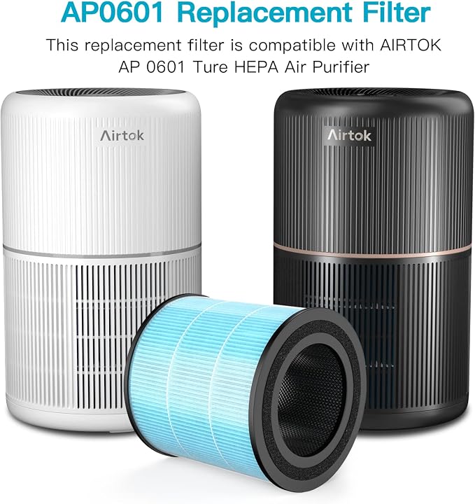 AIRTOK Air Purifier AP0601 Replacement Filters, 4-IN-1 High-efficiency HEPA - Image 7