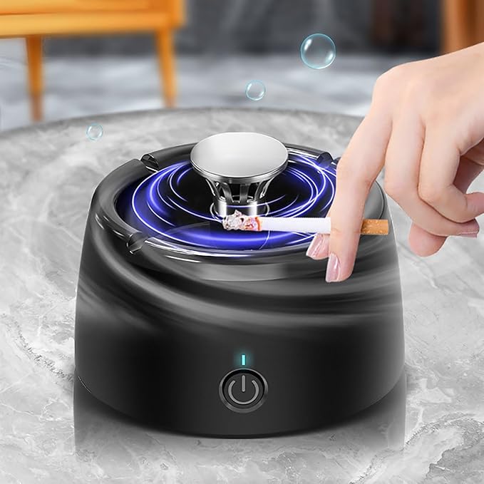 Smokeless Ashtray Indoor with Filters and Scented Tablets to Purify The Air - Image 6
