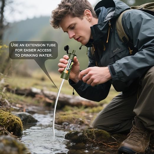 Straw Water Filter 5 Pack – Outdoor Camping & Hiking Survival Gear Kit - Image 8