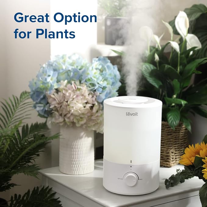 Levoit Humidifiers for Bedroom, 3L Cool Mist, Essential Oil Diffuser | Top - Image 7