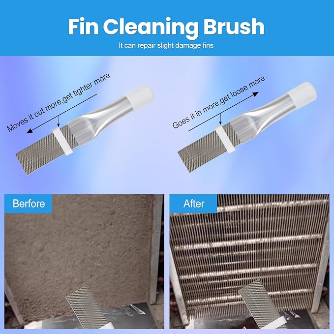 6 PCS Air Conditioning Fin Cleaner Set, Air Conditioner Fin Comb Straightener - Image 4