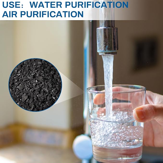 Timgle Bulk Water Air Filter Activated Charcoal Coconut Hull Granular Activated - Image 5
