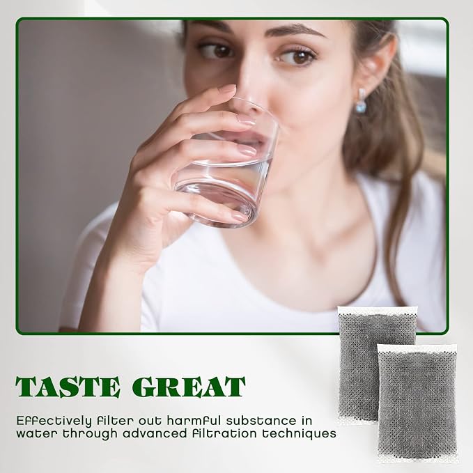 Weewooday 50 Pcs Activated Charcoal Distiller Water Filters, Coconut Shell - Image 6