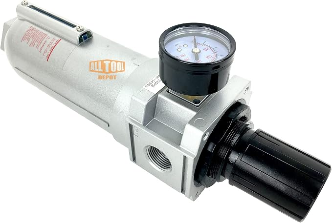 3/4" NPT SUPER DUTY Compressed Air In Line Filter Regulator Combo Piggyback - Image 4