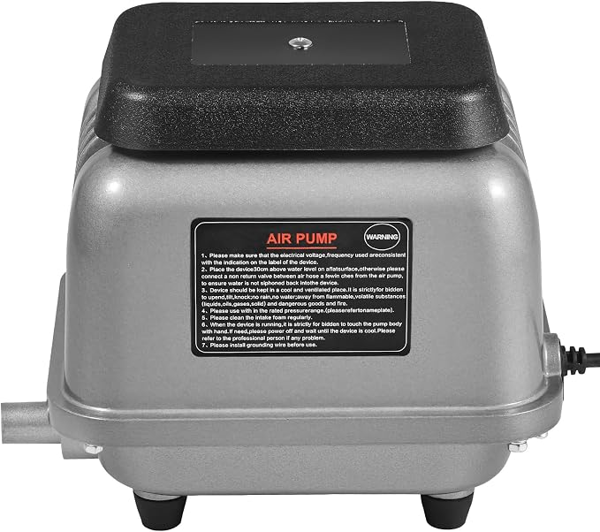 VEVOR Linear Air Pump, 90L/Min Air Flow Septic Aerator Pump, Aeration System - Image 10